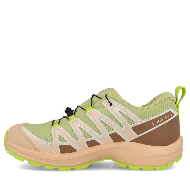 Salomon XA Pro V8 Wp J - зелено/бежеве
