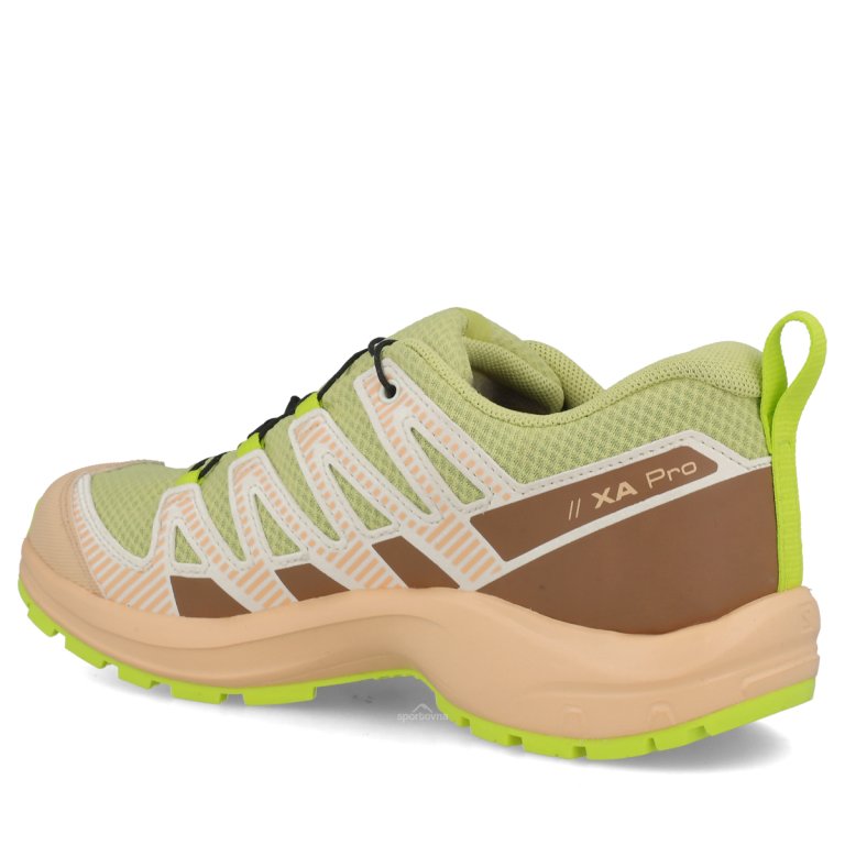 Salomon XA Pro V8 Wp J - зелено/бежеве