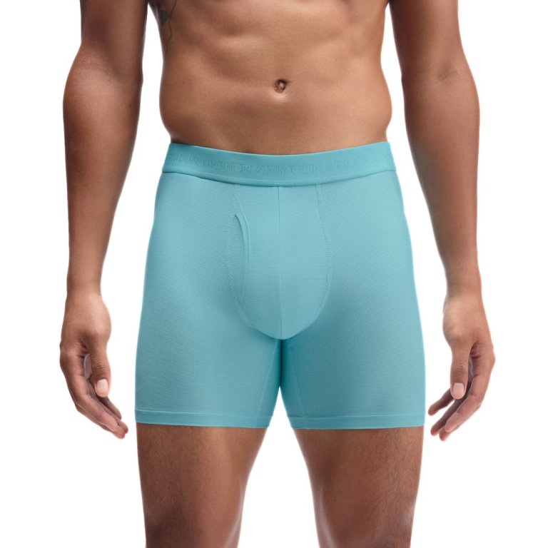 Боксерки Under Armour Performance Tech Mesh - Mod 6in - 3pk M - сині