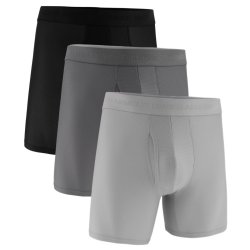 Боксерки Under Armour Performance Tech Mesh - Mod 6in - 3pk M - чорно/сірі
