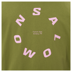 Футболка Salomon Round Logo Graphic M - зелена