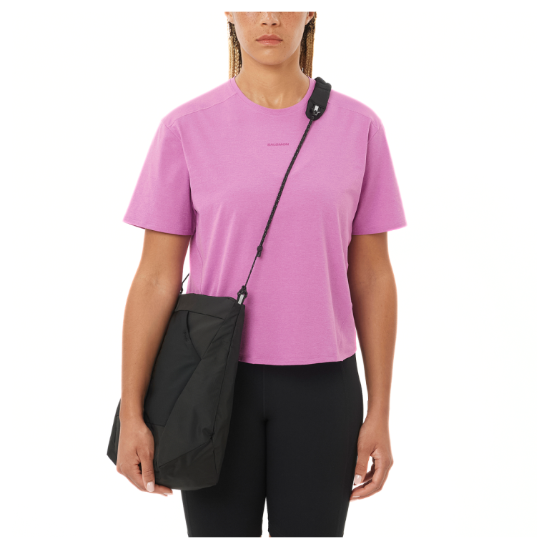 Salomon Trackline SS Tee W - рожева