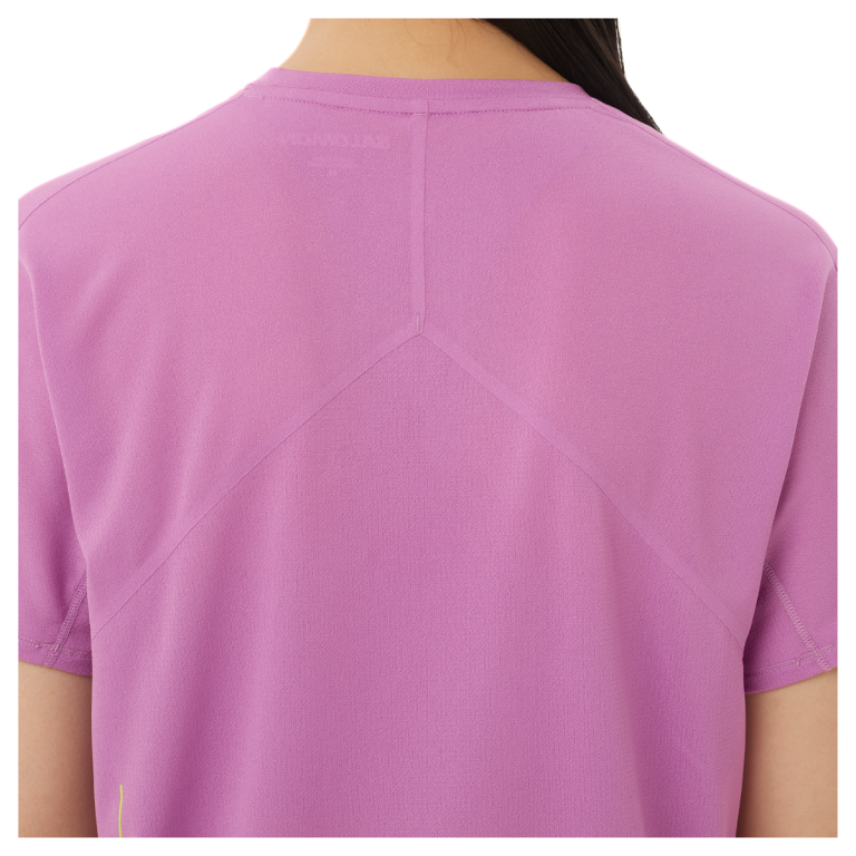 Футболка Salomon Sense Aero SS Tee GFX W - рожева/зелена