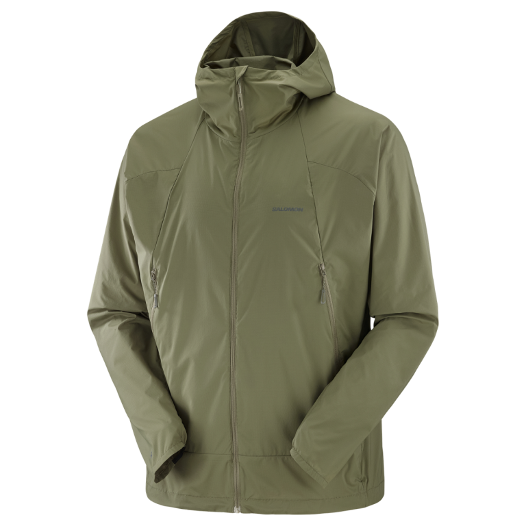 Куртка Salomon Outwind FZ Jkt M - зелена