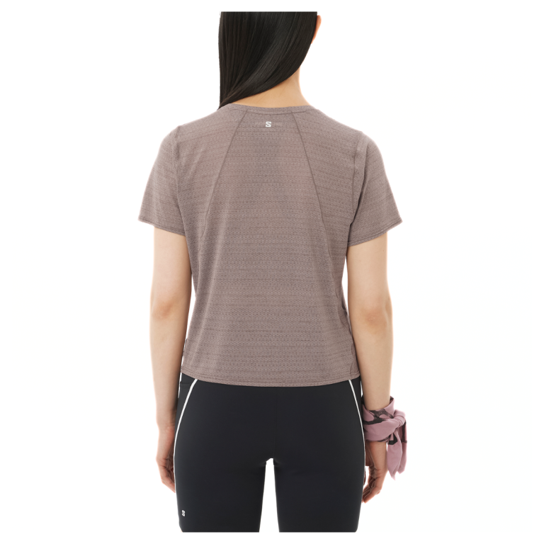 Футболка Salomon SHKout Air Cropp SS Tee W - коричнева