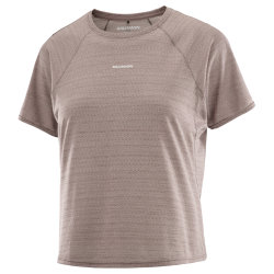 Футболка Salomon SHKout Air Cropp SS Tee W - коричнева