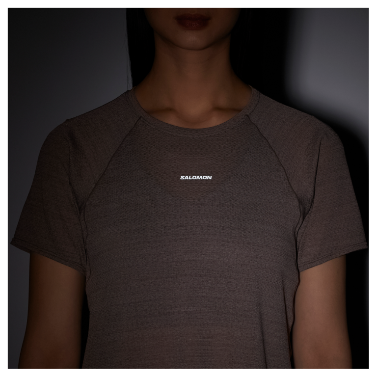 Футболка Salomon SHKout Air Cropp SS Tee W - коричнева