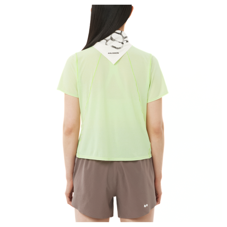 Футболка Salomon SHKout Air Cropp SS Tee W - зелена