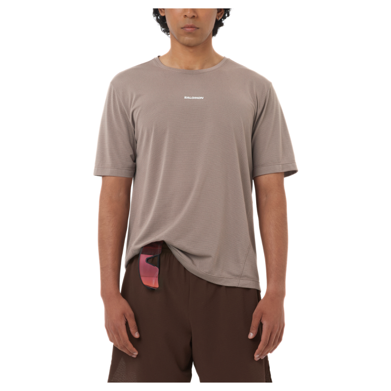 Футболка Salomon SHKout Core SS Tee M - коричнева