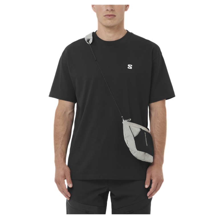 Футболка Salomon Round Logo Graphic M - чорна