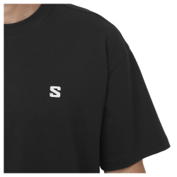 Футболка Salomon Round Logo Graphic M - чорна