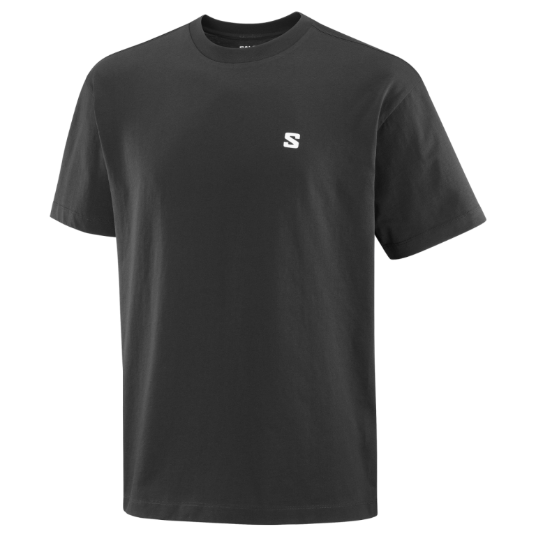 Футболка Salomon Round Logo Graphic M - чорна