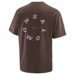 Футболка Salomon Round Logo Graphic M - коричнева