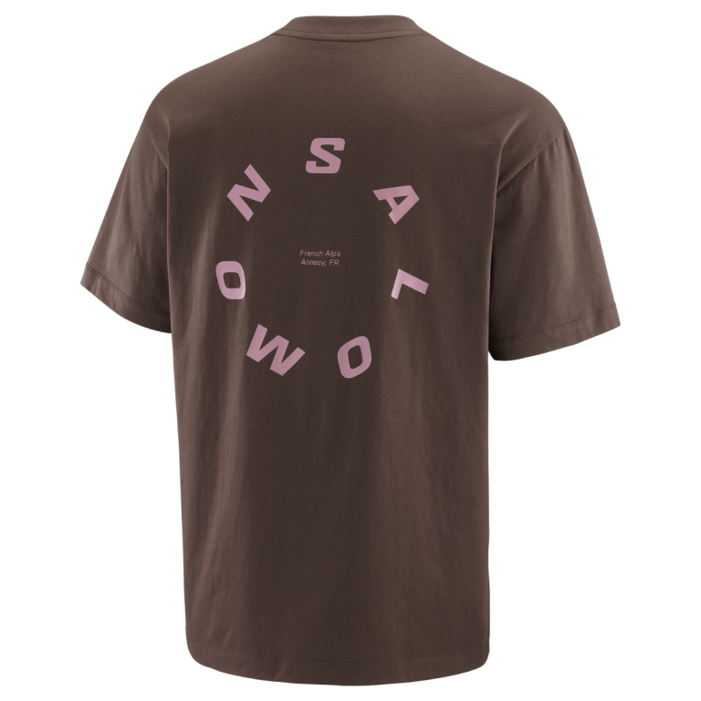 Футболка Salomon Round Logo Graphic M - коричнева