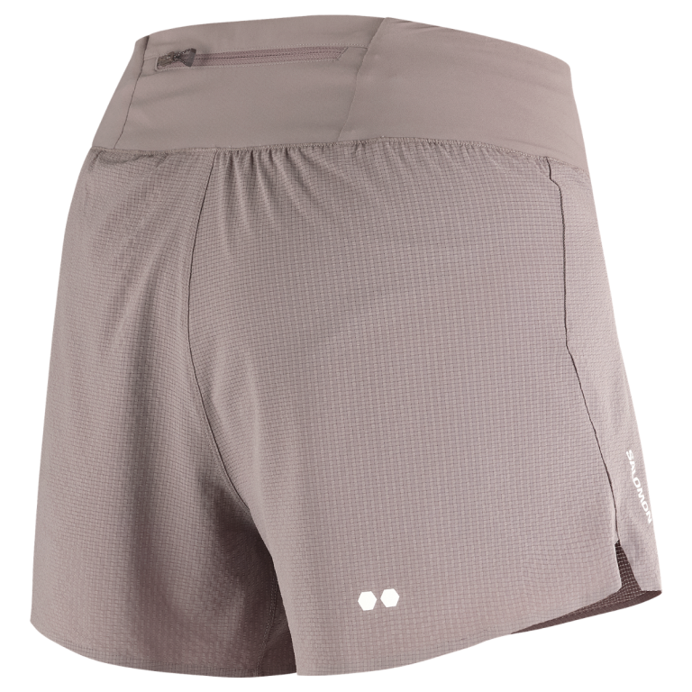 Шорти Salomon Sense Aero Stow 4" Shorts W - коричневі