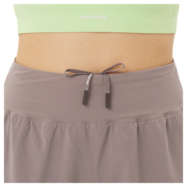 Шорти Salomon Sense Aero Stow 4" Shorts W - коричневі