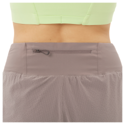 Шорти Salomon Sense Aero Stow 4" Shorts W - коричневі