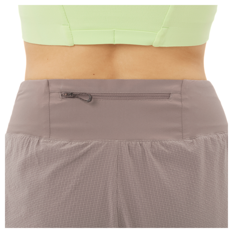 Шорти Salomon Sense Aero Stow 4" Shorts W - коричневі