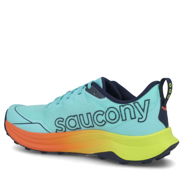 Взуття Saucony Peregrine 16 M — синя-жовто-помаранчева