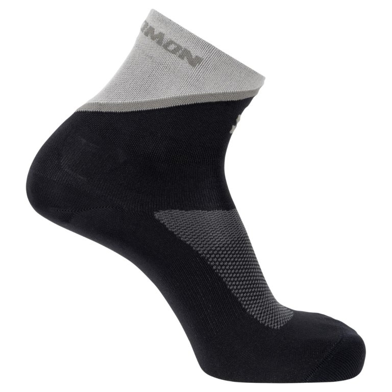 Шкарпетки Salomon Pulse Ankle Running Socks - чорно/сірі