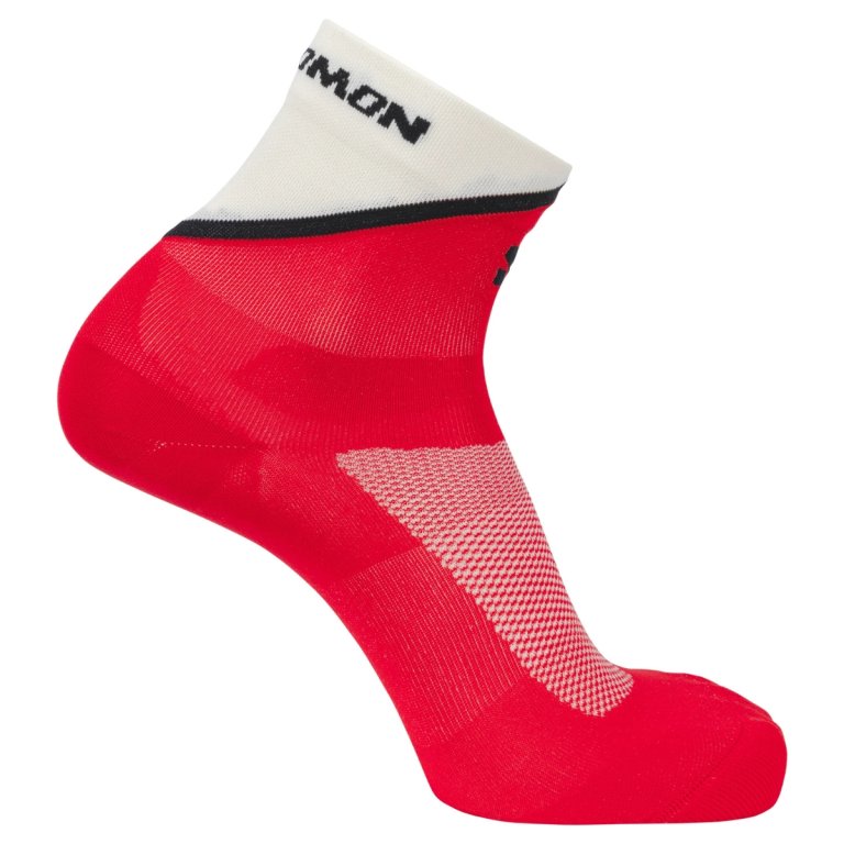Шкарпетки Salomon Pulse Ankle Socks - червоно/білі