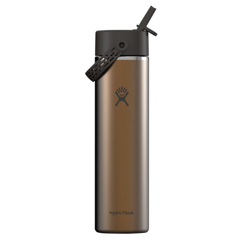 Термопляшка Hydro Flask 24 oz Lightweight Wide Flex Straw Cap - коричнева