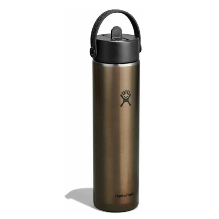 Термопляшка Hydro Flask 24 oz Lightweight Wide Flex Straw Cap - коричнева
