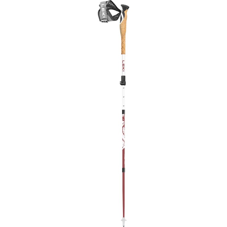 Палиці Leki Cross Trail FX Superlite Compact - біло/червоні - 100 - 120 см