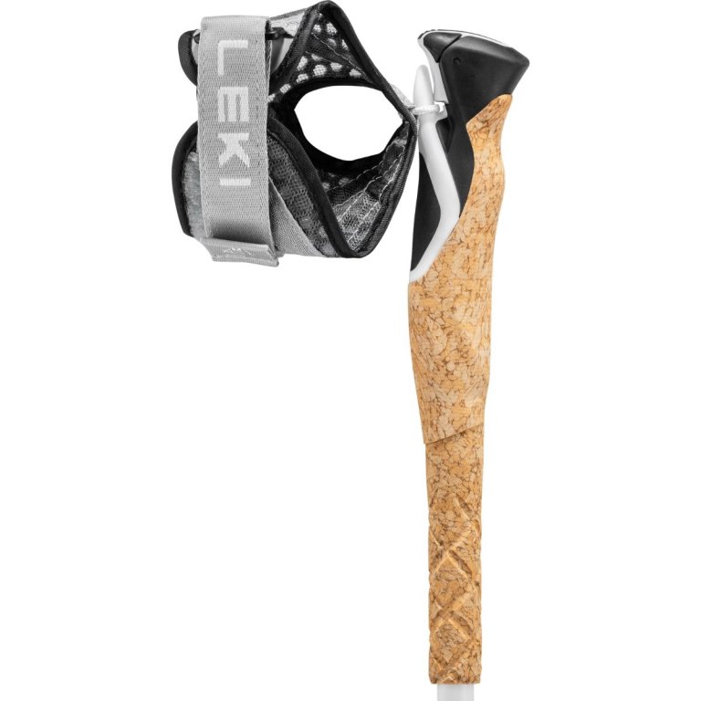 Палиці Leki Cross Trail FX Superlite Compact - біло/червоні - 100 - 120 см