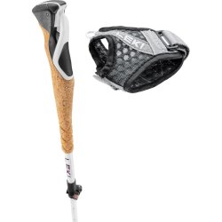 Палиці Leki Cross Trail FX Superlite Compact - біло/червоні - 100 - 120 см