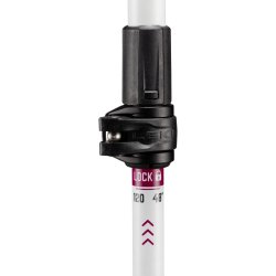Палиці Leki Cross Trail FX Superlite Compact - біло/червоні - 100 - 120 см