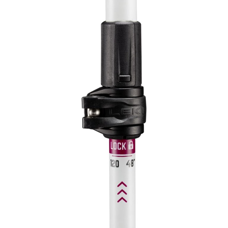 Палиці Leki Cross Trail FX Superlite Compact - біло/червоні - 100 - 120 см