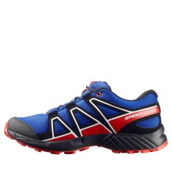Кросівки Salomon Speedcross J - синьо/червоні