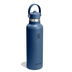 Термопляшка Hydro Flask 21 oz Standard Flex Straw Cap - синя