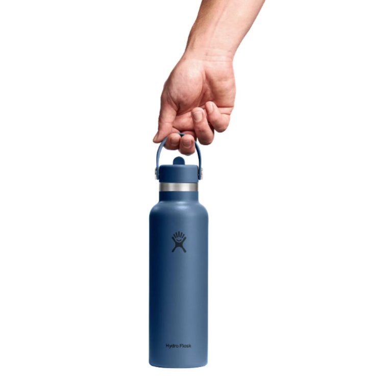 Термопляшка Hydro Flask 21 oz Standard Flex Straw Cap - синя