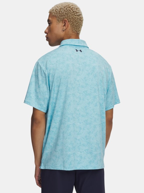 Футболка Under Armour Playoff 3.0 Printed Polo Man Blue