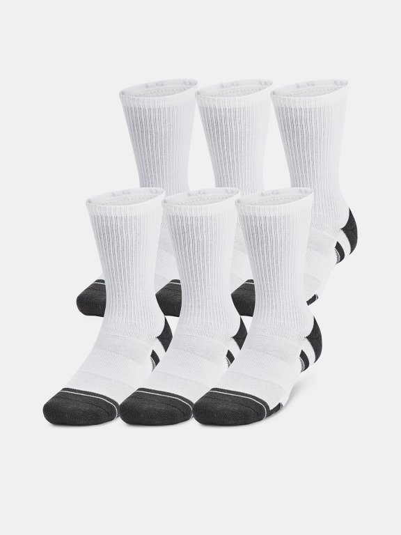 Шкарпетки Under Armour Perf Tech 6Pk Crew UNI white