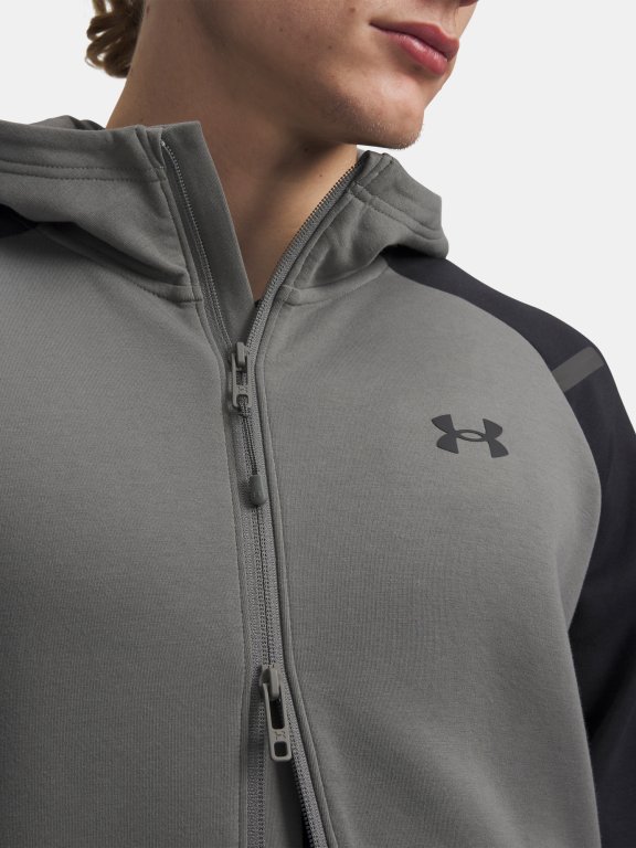Світшот Under Armour Unstoppable Flc FZ HD Eu Man gray green