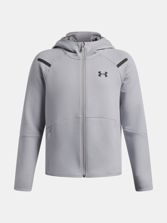 Світшот Under Armour Unstoppable Flc FZ Jr green/grey