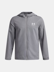 Куртка Under Armour Rival Wvn Jacket Jr green/grey
