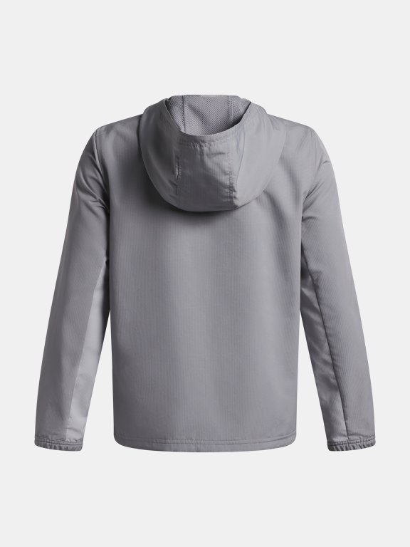 Куртка Under Armour Rival Wvn Jacket Jr green/grey