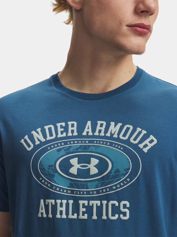 Футболка Under Armour 60/40S Armor Globe SS Man Blue