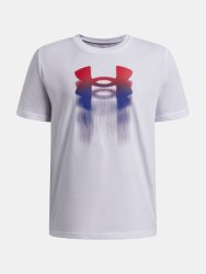 Футболка Under Armour Logo Blur SS Jr white