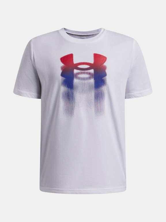 Футболка Under Armour Logo Blur SS Jr white