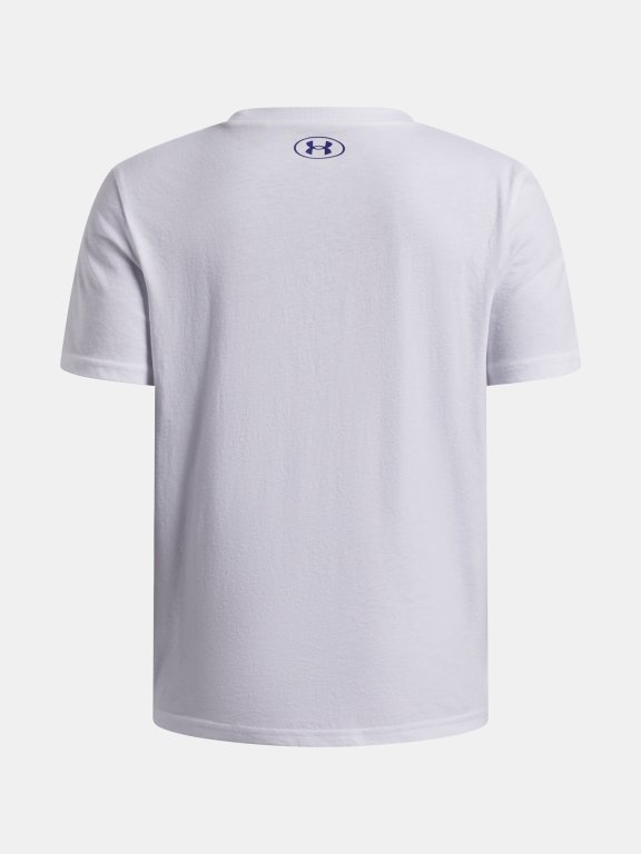 Футболка Under Armour Logo Blur SS Jr white