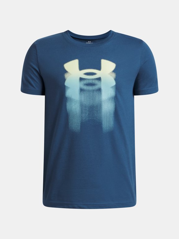 Футболка Under Armour Logo Blur SS Jr Blue