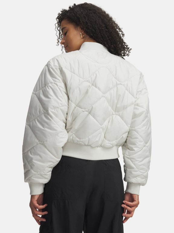 Bunda Under Armour Heritage Bomber Wmn White