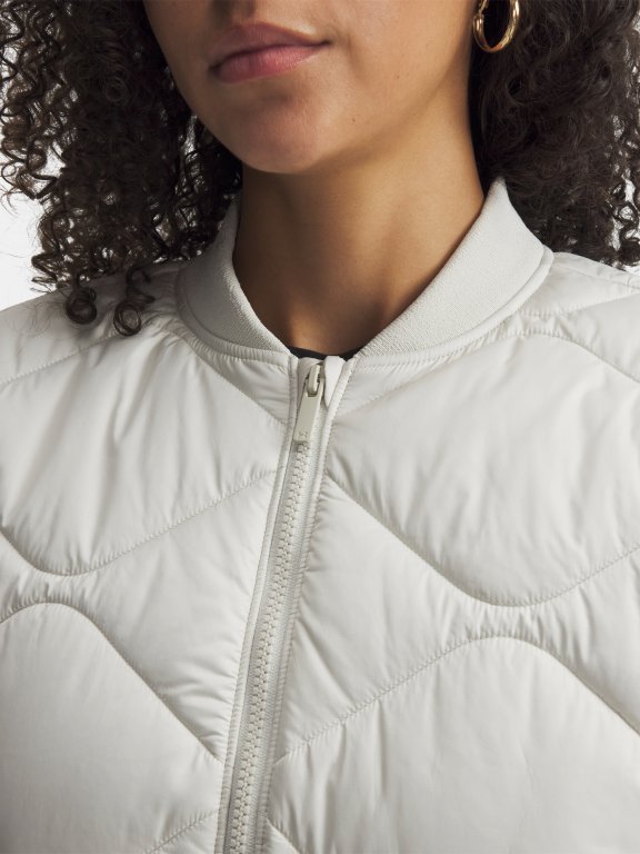Bunda Under Armour Heritage Bomber Wmn White