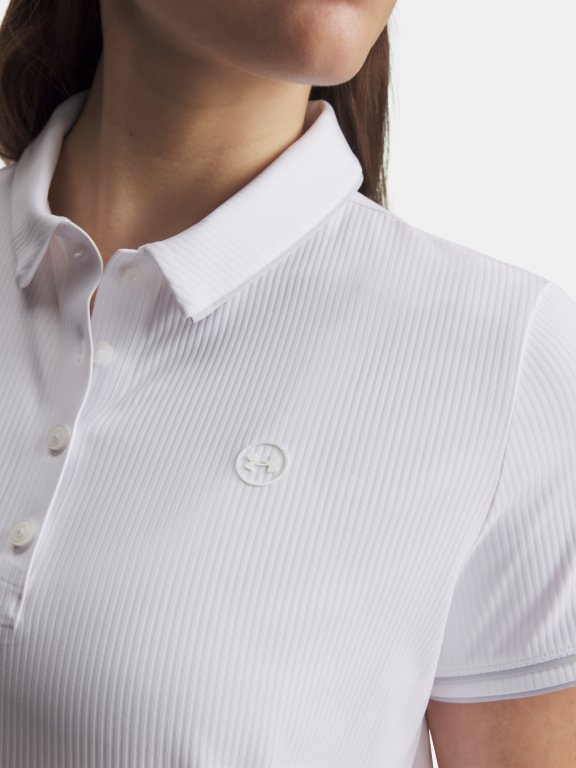 Футболка Under Armour Drive Chill SS Polo Wmn white