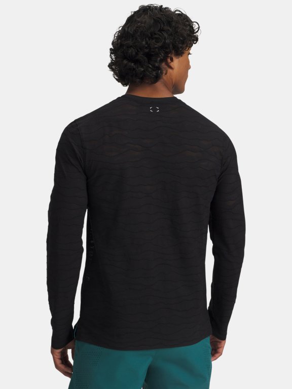 Футболка Under Armour Halo Jacquard LS Man black